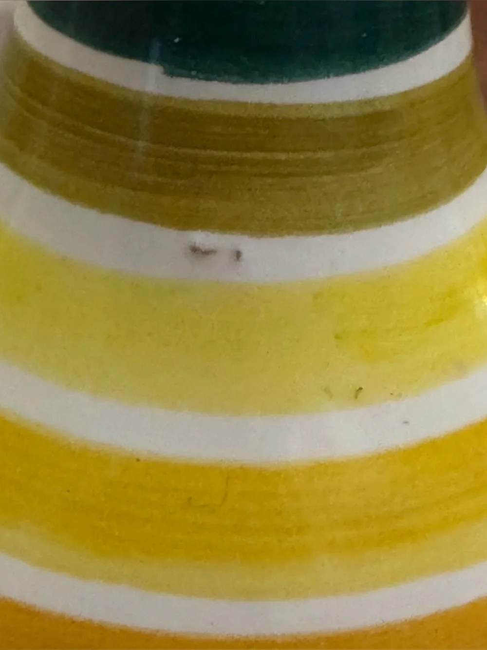 Frantoio Muraglia Italy Rainbow Ceramic Olive Oil Bottle Empty Hand Painted 17oz